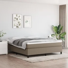 Taupe gray fabric bed frame 180x200 cm by vidaXL, Beds and slatted bases - Ref: Foro24-3120882, Price: 155,10 €, Discount: %