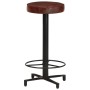 Kitchen bar stools 2 units genuine leather 66 cm by vidaXL, Kitchen stools - Ref: Foro24-321968, Price: 140,42 €, Discount: %