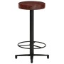 Kitchen bar stools 2 units genuine leather 66 cm by vidaXL, Kitchen stools - Ref: Foro24-321968, Price: 140,42 €, Discount: %