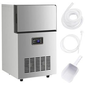 Silberner Eiswürfelbereiter 45kg/24h von vidaXL, Eismaschinen - Ref: Foro24-153682, Preis: 415,72 €, Rabatt: %