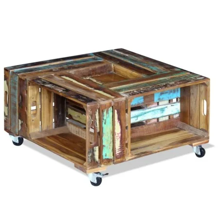 Solid recycled wood coffee table 70x70x35 cm by vidaXL, Coffee table - Ref: Foro24-243306, Price: 219,97 €, Discount: %