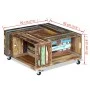Solid recycled wood coffee table 70x70x35 cm by vidaXL, Coffee table - Ref: Foro24-243306, Price: 219,97 €, Discount: %