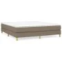 Taupe gray fabric bed frame 160x200 cm by vidaXL, Beds and slatted bases - Ref: Foro24-3120626, Price: 115,25 €, Discount: %