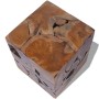 Taburetes/mesa de centro madera de teca maciza de vidaXL, Taburetes y sillas plegables - Ref: Foro24-274355, Precio: 243,27 €...