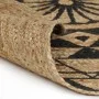 Alfombra de yute tejida a mano con estampado negro 90 cm de vidaXL, Alfombras - Ref: Foro24-133698, Precio: 37,73 €, Descuent...