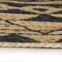Alfombra de yute tejida a mano con estampado negro 90 cm de vidaXL, Alfombras - Ref: Foro24-133698, Precio: 37,73 €, Descuent...