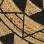 Alfombra de yute tejida a mano con estampado negro 90 cm de vidaXL, Alfombras - Ref: Foro24-133698, Precio: 37,73 €, Descuent...