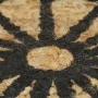 Alfombra de yute tejida a mano con estampado negro 90 cm de vidaXL, Alfombras - Ref: Foro24-133698, Precio: 37,73 €, Descuent...
