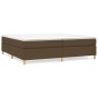 Dark brown fabric bed frame 200x200 cm by vidaXL, Beds and slatted bases - Ref: Foro24-3120988, Price: 123,20 €, Discount: %