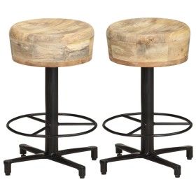 Küchenhocker 2 Einheiten aus massivem Mangoholz 52 cm von vidaXL, Küchenhocker - Ref: Foro24-321963, Preis: 120,31 €, Rabatt: %