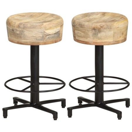 Küchenhocker 2 Einheiten aus massivem Mangoholz 52 cm von vidaXL, Küchenhocker - Ref: Foro24-321963, Preis: 120,31 €, Rabatt: %