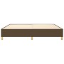 Dark brown fabric bed frame 200x200 cm by vidaXL, Beds and slatted bases - Ref: Foro24-3120988, Price: 123,20 €, Discount: %