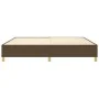 Dark brown fabric bed frame 200x200 cm by vidaXL, Beds and slatted bases - Ref: Foro24-3120988, Price: 124,62 €, Discount: %