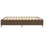 Dark brown fabric bed frame 200x200 cm by vidaXL, Beds and slatted bases - Ref: Foro24-3120988, Price: 123,20 €, Discount: %