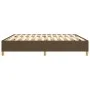 Dark brown fabric bed frame 200x200 cm by vidaXL, Beds and slatted bases - Ref: Foro24-3120988, Price: 124,62 €, Discount: %