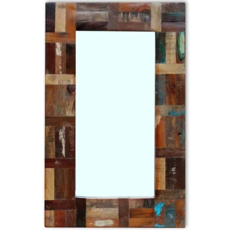 Recycled solid wood mirror 80x50 cm by vidaXL, Mirrors - Ref: Foro24-243329, Price: 130,78 €, Discount: %