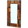 Recycled solid wood mirror 80x50 cm by vidaXL, Mirrors - Ref: Foro24-243329, Price: 133,39 €, Discount: %