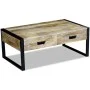 Coffee table with 2 drawers solid mango wood 100x60x40 cm by vidaXL, Coffee table - Ref: Foro24-243297, Price: 284,27 €, Disc...