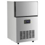 Máquina de hacer cubitos de hielo plateada 45 kg/24 h