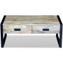 Coffee table with 2 drawers solid mango wood 100x60x40 cm by vidaXL, Coffee table - Ref: Foro24-243297, Price: 289,26 €, Disc...