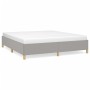 Estructura de cama gris claro tela 180x200 cm de vidaXL, Camas y somieres - Ref: Foro24-3120977, Precio: 163,65 €, Descuento: %