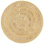 Alfombra hecha a mano de yute trenzado 120 cm de vidaXL, Alfombras - Ref: Foro24-133708, Precio: 45,21 €, Descuento: %