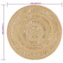 Handgefertigter geflochtener Juteteppich 120 cm von vidaXL, Teppiche - Ref: Foro24-133708, Preis: 44,21 €, Rabatt: %