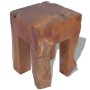 Solid teak wood stool by vidaXL, Folding stools and chairs - Ref: Foro24-243471, Price: 115,10 €, Discount: %
