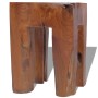 Solid teak wood stool by vidaXL, Folding stools and chairs - Ref: Foro24-243471, Price: 115,10 €, Discount: %