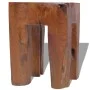 Solid teak wood stool by vidaXL, Folding stools and chairs - Ref: Foro24-243471, Price: 88,75 €, Discount: %