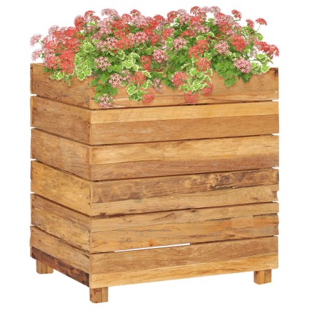 Hochbeet aus recyceltem Teakholz und Stahl, 50 x 40 x 55 cm von vidaXL, Töpfe und Pflanzgefäße - Ref: Foro24-47424, Preis: 90...