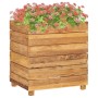 Hochbeet aus recyceltem Teakholz und Stahl, 50 x 40 x 55 cm von vidaXL, Töpfe und Pflanzgefäße - Ref: Foro24-47424, Preis: 90...