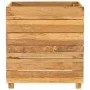 Arriate elevado madera de teca reciclada y acero 50x40x55 cm de vidaXL, Maceteros y jardineras - Ref: Foro24-47424, Precio: 8...