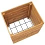 Arriate elevado madera de teca reciclada y acero 50x40x55 cm de vidaXL, Maceteros y jardineras - Ref: Foro24-47424, Precio: 8...