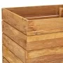 Arriate elevado madera de teca reciclada y acero 50x40x55 cm de vidaXL, Maceteros y jardineras - Ref: Foro24-47424, Precio: 8...
