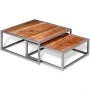 Coffee table set 2 units solid acacia wood by vidaXL, Coffee table - Ref: Foro24-244232, Price: 119,35 €, Discount: %