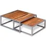 Coffee table set 2 units solid acacia wood by vidaXL, Coffee table - Ref: Foro24-244232, Price: 119,35 €, Discount: %