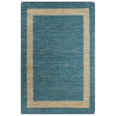Blauer handgewebter Juteteppich 160x230 cm von vidaXL, Teppiche - Ref: Foro24-133736, Preis: 119,03 €, Rabatt: %
