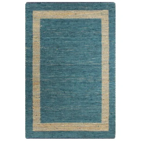 Blauer handgewebter Juteteppich 160x230 cm von vidaXL, Teppiche - Ref: Foro24-133736, Preis: 117,41 €, Rabatt: %