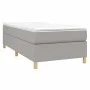 Light gray fabric bed frame 90x190 cm by vidaXL, Beds and slatted bases - Ref: Foro24-3120921, Price: 76,63 €, Discount: %