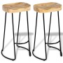 Küchenbarhocker 2 Einheiten aus massivem Mangoholz von vidaXL, Küchenhocker - Ref: Foro24-244010, Preis: 185,95 €, Rabatt: %
