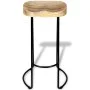 Küchenbarhocker 2 Einheiten aus massivem Mangoholz von vidaXL, Küchenhocker - Ref: Foro24-244010, Preis: 183,28 €, Rabatt: %