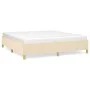 Cream fabric bed frame 180x200 cm by vidaXL, Beds and slatted bases - Ref: Foro24-3120982, Price: 137,77 €, Discount: %