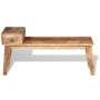 Bank mit Schublade aus massivem Mangoholz 120x36x60 cm von vidaXL, Bänke für Hallen und Lager - Ref: Foro24-243461, Preis: 21...