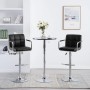 Küchenhocker 2 Einheiten aus schwarzem Kunstleder von vidaXL, Küchenhocker - Ref: Foro24-323624, Preis: 142,48 €, Rabatt: %
