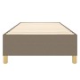 Taupe gray fabric bed frame 100x200 cm by vidaXL, Beds and slatted bases - Ref: Foro24-3120941, Price: 79,42 €, Discount: %