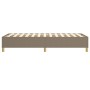 Taupe gray fabric bed frame 100x200 cm by vidaXL, Beds and slatted bases - Ref: Foro24-3120941, Price: 79,42 €, Discount: %
