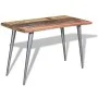 Recycled solid wood dining table 120x60x76 cm by vidaXL, Kitchen and dining tables - Ref: Foro24-244242, Price: 169,62 €, Dis...
