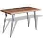 Esstisch aus recyceltem Massivholz, 120 x 60 x 76 cm von vidaXL, Küchen- und Esstische - Ref: Foro24-244242, Preis: 161,83 €,...