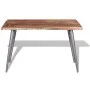 Recycled solid wood dining table 120x60x76 cm by vidaXL, Kitchen and dining tables - Ref: Foro24-244242, Price: 169,62 €, Dis...